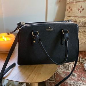 Kate spade structured black bag